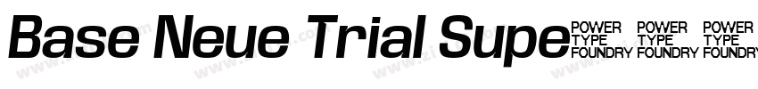 Base Neue Trial Supe字体转换